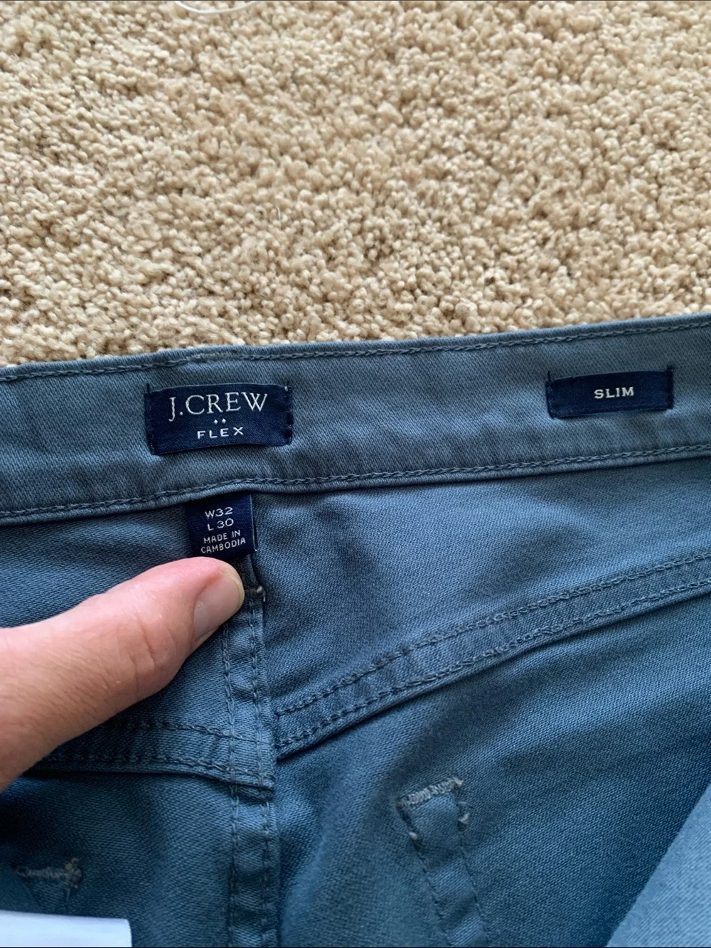 J. Crew Slate-Gray Slim Jeans 32x30